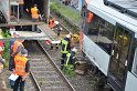 Unfall zwischen zwei KVB Bahnen Koeln Hoehenhaus Im Weidenbruch P301